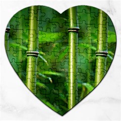 Bamboo Jigsaw Puzzle (heart) by Siebenhuehner