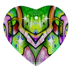 Graffity Heart Ornament (two Sides) by Siebenhuehner