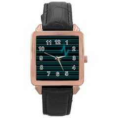 I m Alive Rose Gold Leather Watch 