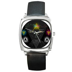 Wizard Square Leather Watch by Contest1775858