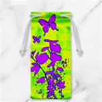 Butterfly Green Jewelry Bag Back