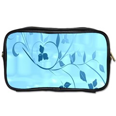 Floral Blue Travel Toiletry Bag (one Side) by uniquedesignsbycassie