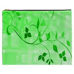 Floral Green Cosmetic Bag (xxxl)