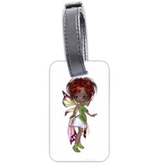 Fairy Magic Faerie In A Dress Luggage Tag (two Sides) by goldenjackal