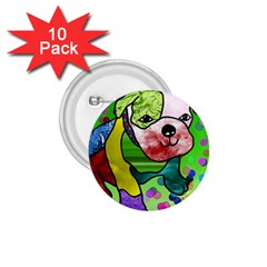 Pug 1 75  Button (10 Pack) by Siebenhuehner