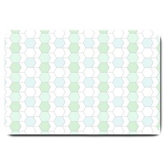 Allover Graphic Soft Aqua Large Door Mat by ImpressiveMoments