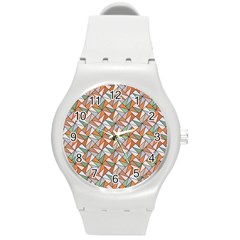 Allover Graphic Brown Plastic Sport Watch (medium) by ImpressiveMoments