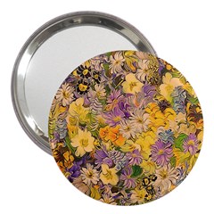 Spring Flowers Effect 3  Handbag Mirror