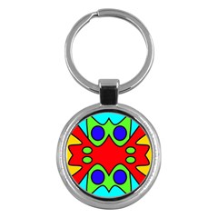 Abstract Key Chain (round) by Siebenhuehner