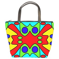 Abstract Bucket Handbag by Siebenhuehner