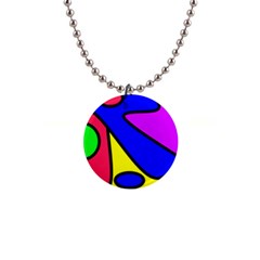 Abstract Button Necklace by Siebenhuehner