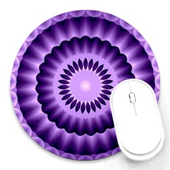 Mandala 8  Mouse Pad (round) by Siebenhuehner