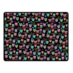 Happy Owls Fleece Blanket (small)