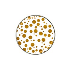 Tan Polka Dots Golf Ball Marker (for Hat Clip)