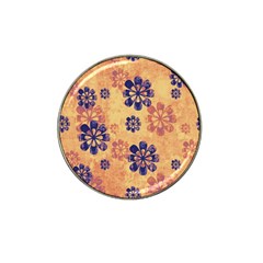 Funky Floral Art Golf Ball Marker 4 Pack (for Hat Clip)