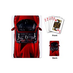 Ferrari Sport Car Red Playing Cards (mini) by BrilliantArtDesigns