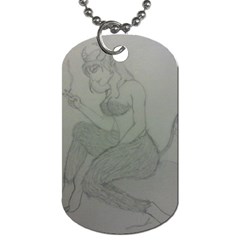 Smoke Break Satyr Dog Tag (one Sided) by WispsofFantasy