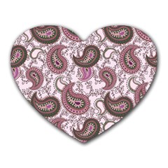 Paisley In Pink Mouse Pad (heart)