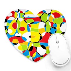 Interlocking Circles Mouse Pad (heart)