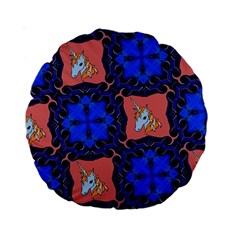 Blue Unicorn 15  Premium Round Cushion 