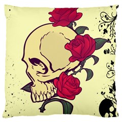 Death Skeleton Large Cushion Case (two Sided) 