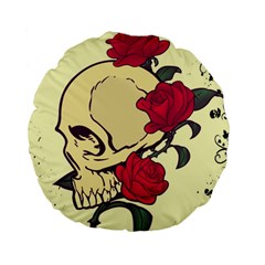 Death Skeleton 15  Premium Round Cushion 