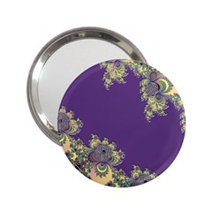 Purple Symbolic Fractal Handbag Mirror (2 25 ) by UROCKtheWorldDesign