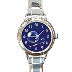 Bubbles 7 Round Italian Charm Watch