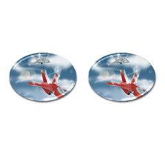 America Jet Fighter Air Force Cufflinks (oval) by NickGreenaway