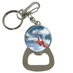 America Jet Fighter Air Force Bottle Opener Key Chain