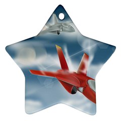 America Jet Fighter Air Force Star Ornament (two Sides) by NickGreenaway