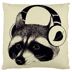 Raccoon Large Cushion Case (single Sided) 