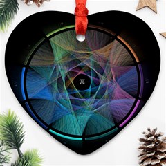 Pi Visualized Heart Ornament