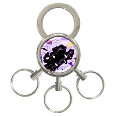 Life With Fibromyalgia 3-ring Key Chain by FunWithFibro