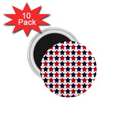 Patriot Stars 1 75  Button Magnet (10 Pack) by StuffOrSomething