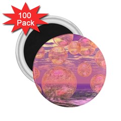 Glorious Skies, Abstract Pink And Yellow Dream 2 25  Button Magnet (100 Pack) by DianeClancy