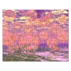 Glorious Skies, Abstract Pink And Yellow Dream Jigsaw Puzzle (rectangle) by DianeClancy