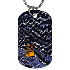 Sound Waves Dog Tag (one Sided)