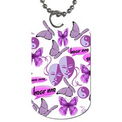 Invisible Illness Collage Dog Tag (one Sided) by FunWithFibro