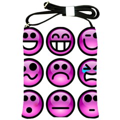 Chronic Pain Emoticons Shoulder Sling Bag by FunWithFibro