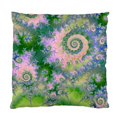 Rose Apple Green Dreams, Abstract Water Garden Cushion Case (two Sided)  by DianeClancy