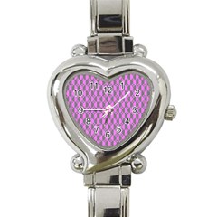 Retro Heart Italian Charm Watch  by Siebenhuehner