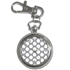 Grey Polkadot Key Chain Watch by Zandiepants