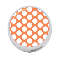 Orange Polkadot 4-port Usb Hub (two Sides) by Zandiepants