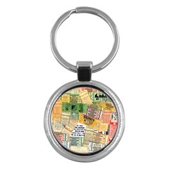 Retro Concert Tickets Key Chain (round) by StuffOrSomething