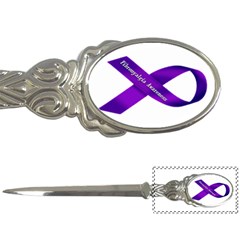 Fibro Awareness Ribbon Letter Opener