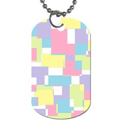 Mod Pastel Geometric Dog Tag (two-sided) 