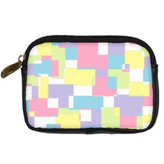 Mod Pastel Geometric Digital Camera Leather Case