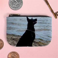 Black German Shepherd Coin Change Purse