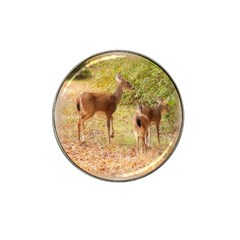 Deer In Nature Golf Ball Marker 4 Pack (for Hat Clip)